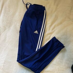 Adidas Blue Trackpants with Zippers